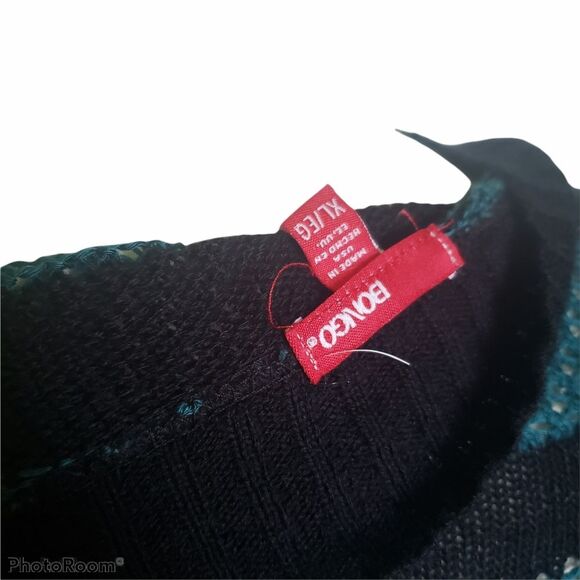 BONGO Striped Open Front Cardigan - XL - Picture 6 of 8